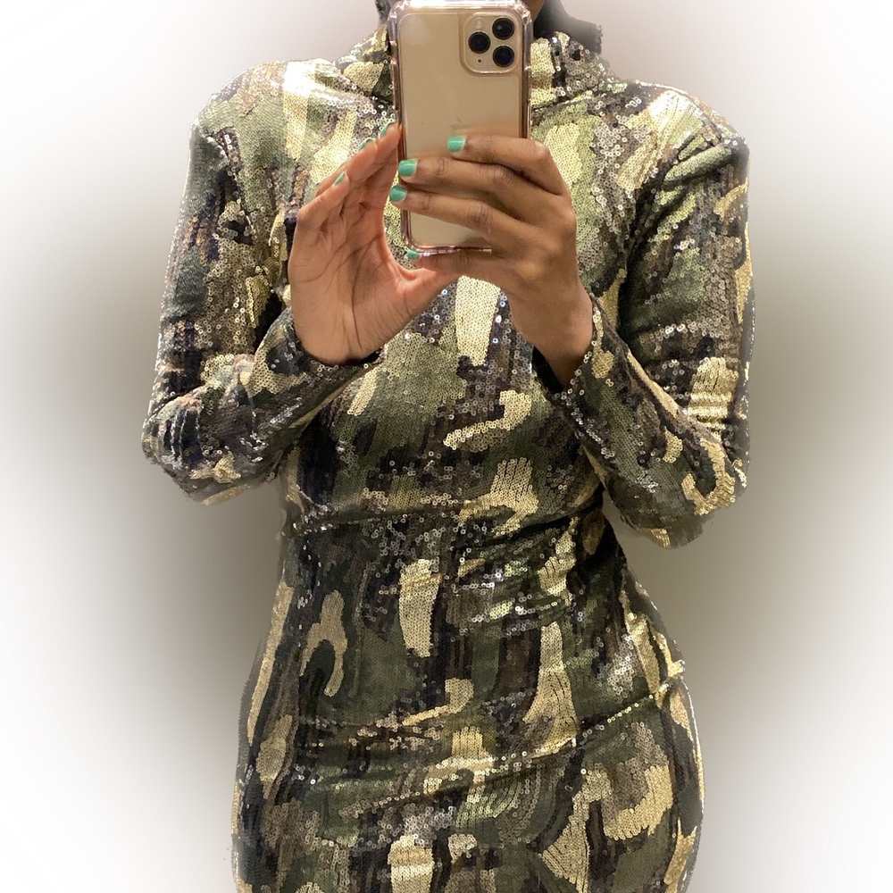 Zara Brand New Camouflage Dress